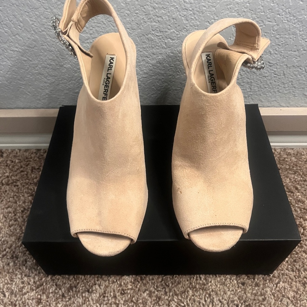 Suede Sling Backs